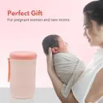 Adore Advanced PRACTO-Smart Travel Bottle Cleaning Brush Kit & Drying Rack with Storage Case- Pink