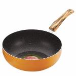 Nirlon Orange Flamy Aluminium Non-Stick Deep Kadhai 3 L