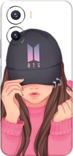 Coverooz Vivo T2X 5G Premium Vinyl Mobile Skin (Multicolor BTS Fan Girl)