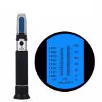 Real Instruments 0-100% Salinity HandHeld Refractometer Hydrometer For Aquarium Salinity Checker Manual Laboratory Refractometer