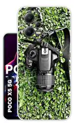 Snazzy Multicolor Silicon Shock Proof Back Cover for POCO X5 5G