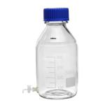 ABGIL Borosilicate Glass Aspirator Screw Cap Bottle With Glass Stopcock Capacity 500ml