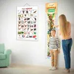 GOWOO Kannada Alphabet and JUNGLE HEIGHT CHART|Set of 2 chart |A Whimsical Pack of the Kannada Alphabet and Jungle Height Chart