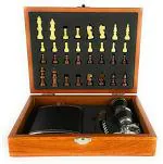 On Store Dynamic Creation Brown Stainless Steel Hip Flask, 230 Ml