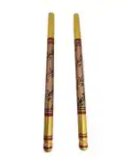 Hastakala Bazaar Dandiya Sticks - Dandia Sticks Handpainted Wooden Dandiya/Dandia Sticks for Garba Navratri Special