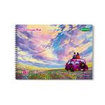 Sundaram | A3 Artist Drawing Book | 50 Sheets/ 100 Pages | 42 x 29.5 Cm | Top Spiral-Bound Drawing Book for Artists | Superior Binding Strength and Wrapper Lamination | 140 GSM | Colors and Designs May Vary