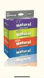 ROYAL NATURAL FACIAL TISSUE (DRY) 100X4, 4pcs