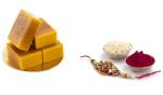 Sweet Touch By Landmark Home Made Traditional Mysore Pak Box With Rakhi, Kumkum And Chaval, 250 G