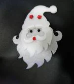 CraftVatika Merry Christmas Santa Claus Snowflake Face for Xmas Party Decoration (1 Pcs)