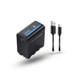 LRSA NP-F970, NP-F980, NP-F960 Rechargeable Battery Pack For Sony DSLR Cameras with USB