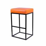YMM DECOR Bar Stool / Breakfast Stool with Cushion Bar Height Bar Stool for Kitchen Counter Modern Upholstered Barstool Island Stool with PU Leather