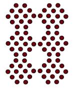 Vama Fashions Maroon Velvet Round Bindis Kumkum Bindi for Women Ladies