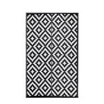 Sapana Carpet-Mats Chatai mats for Home Multipurpose, Foldable, Reversible Plastic chatai Indoor / Outdoor use Black & White 4 x 6 (L 180 cm x W 120 cm)