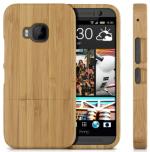 Heartly Htc One, M9 Pure Wood Light Brown Back Case Cover