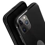 RUPELIK Soft Silicone with Anti Dust Plug Shockproof Slim Back Cover Case for iPhone 11 Pro Black