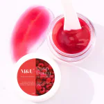 M&U Raspberry Lip Balm and Mask for Dry, Damaged, Dark & Pigmented Lips with Vitamin E (Tinted) 10gm