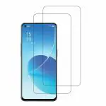 Kite Digital Oppo Reno 6 (5G) Transparent Tempered Glass Screen Protector with Full Screen Coverage - Except Edges and Easy Installation Kit (Pack of 2)