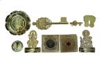 PRABHUPRIYA Shri Laxmi Kuber Dhan Varsha Plated Yantra (pack of 9)