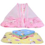 Kwitchy New Born Baby Mosquito Net Bed With Bed Protector