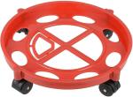 PANCHANAN ENTERPRISE Anti Skid Red Plastic Gas Cylinder Trolley