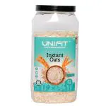 UNIFIT Delicious Instant Oats Healthy Breakfast With Goodness of Plain Oats Jar - 1kg
