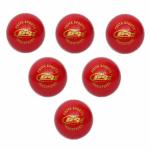 PSE Special Leather Cricket Ball for ODI/Practice Match/Test Match | Red Color | Pack of 3 |