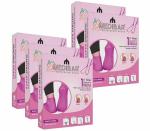 MEDIBAR Anti Heel Full Length Waterproof Rubber Socks Moisturizing Silicon Heel Peny Socks Pain Relief Foot Care Protector For Men & Women - (Size-Small)(5-6) Pink Pack of 5