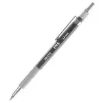Aristo FMS 2 mm Retractable Black Clutch Mechanical Pen Pencil for Writing Drawing Doodling Outline Sketching for School Office, Lead Hardness Indicator, Push Button Sharpener, Hexagonal Body