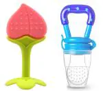 Enorme Silicone Peach Fruit Shape Teether with Baby Feeding Nibbler