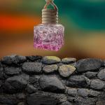 Winkcart Car perfume Essential Oil Hanging Glass Bottle for Car Home Diffuser Set, Refill (10 ml),Natural Air freshener Rose fragrance