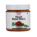 Delight Foods Punjabi Mixed Pickle 300g | Mix Vegetables Achaar, Indian Preserve, Chutney, UppinKai, Chakna | No Preservatives