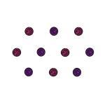 Comet Busters Beautiful Handcrafted Purple and Pink Glitter Shimmer Bindis (6mm) (BIN1963) Pack of 1