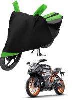 Auto Hub Bike Cover for KTM RC 390 , Dustproof UV Protection water resistant Custom Fit Cover-(Black-Green )
