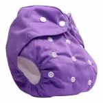 BADAL KIDZ Cotton Premium Quality Reusable and Washable Cloth Diaper for Babies | Net Weight - 30 gm | Color-Purple | Size-M