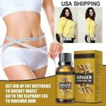Vivaglo Fat Loss Oil, Belly Natural Drainage Ginger Oil Essential Relax Massage Oil, Belly and Waist Stay Perfect Shape | 30 ML (Pack of 1)