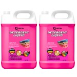 BLISS & BLUSH detergent liquid pink 10Liter Plant Based, Biodegradable, Non Toxic, Eco-Friendly, Organic, Herbal | Tough On Stains & Odour, Smells Awesome, Protects Colour, Baby Safe
