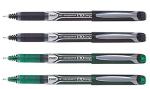 Pilot Hi-Tecpoint V10 Grip Medium Point Liquid Ink Pen | Tip Size - 1.0 MM | Dimpled Rubber Grip with Unique Dimple Tip Technology | Ink Colour - 3 Black and 3 Green | Pack of 6