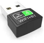 Tech Gear USB WiFi Bluetooth Adapter, Network Card Wireless Dongle for PC Laptop Desktop USB Adapter