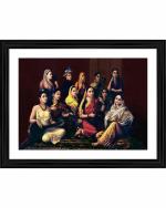 DECOR ADVENTURES Galaxy of Musicians by Raja Ravi Varma Wall Painting - 14x18 inch