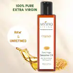 Mystiq Living Sesame oil for Hair, Skin and Massage (Til Ka Tel / Til Oil) | Till Oil| Anti-Ageing| Good for skin | Pure Cold Pressed Sesame Oil - 100 ML