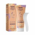 Sanfe Hair Removal Cream, For Sensitive Skin, With Lavender Extracts, Vitamin E, Aloe Vera, Shea Butter With Spatula (Dermatologically Tested) | Bikini Hair Removal Cream For Women and Girl | Pack of 2
