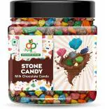 Organic Purify Rock Candy - Stone Candy | Milk Stone Chocolate | Rock Shape Chocolate (Choco Rocks) Jar Pack - 400g