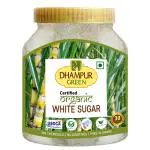 Dhampur Green Organic White Sugar 800g Jar, Table Sugar/ Chini/ Shakkar| 100% Organic | Quick Dissolving | Chemical Free | Pesticides Free