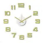 Shopper52 DIY Wall Clock 3D Sticker Home Office Decor Wall Clock - DIYM07-GOLD-S