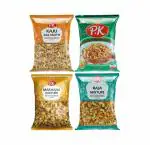 P.K Kaju, Makhana Mixture, Navratan, Raja Mixture Namkeen (Pack Of 4) (Each 200g)