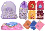 Kwitchy New Born Baby Gift Combo Bedding & Clothing Set Daily Essential Items (0-6 Months)