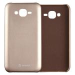 Tarkan Gold Leather Back Cover For Samsung Galaxy J7