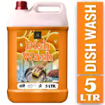 BLISS & BLUSH Dishwash Liquid 5 Liter Orange Leaves no residue,Fast Cleaner for all types of Utensils