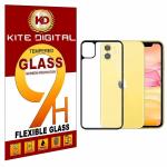 Kite Digital IPHONE 11 Back Black 5D/6D/11D Premium Tempered Glass Screen Protector Slim 9H Hard 2.5D
