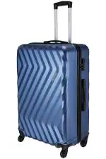 Nasher Miles Blue Polycarbonate Lombard Hard Sided Trolley Bag 1 Pc 75 cm